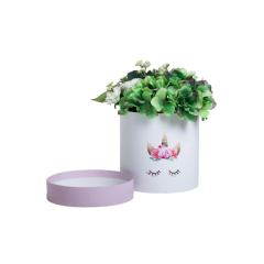 Подарочная коробка круглая Дарите Счастье Нежная 15*15 см 1 шт