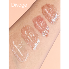 Масло для губ сияющее Divage Diamond Lip Oil т.02 Персиковый 4 мл