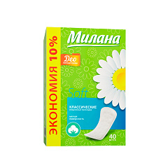 Ежедневные прокладки Милана Soft Deo Классические 40 шт