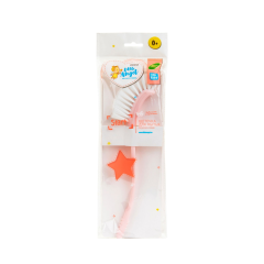 Щеточка для мытья бутылочек и сосок Little Angel START Розовый Пастельный 1 шт