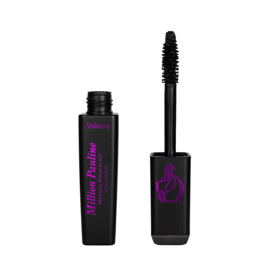 Тушь для ресниц подкручивающая водостойкая Million Pauline Volume Waterproof Mascara т.Черный 10 мл
