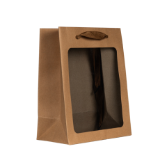 Пакет подарочный Home Collection Крафт Окно PLM33195 18*23*10 см 1 шт