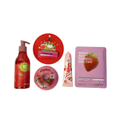 Подарочный набор Эстетическое Ателье Клубничка 5 пр