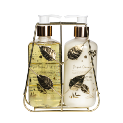 Подарочный набор Elegant Golden Leaf Shower Gel + Body Lotion 290 мл+ 290 мл