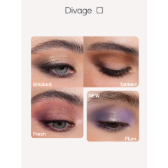 Палетка теней для век Divage Easy Nude т.Plum 9 г
