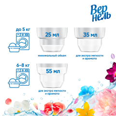 Кондиционер для белья Вернель Ароматерапия Дивная Магнолия 870 мл