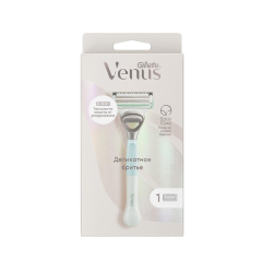 Станок для бритья + 1 кассета Venus Satin Care Деликатное Бритье для Зоны Бикини 1 шт