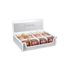 Ёлочное украшение Home Collection Pink New Year Розовый Новый год Шар d=8см 1 шт