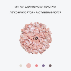 Тени дуохромные Influence Beauty Neochrome Duochrome Eyeshadow т.02 Розово-голубой 1,3 г