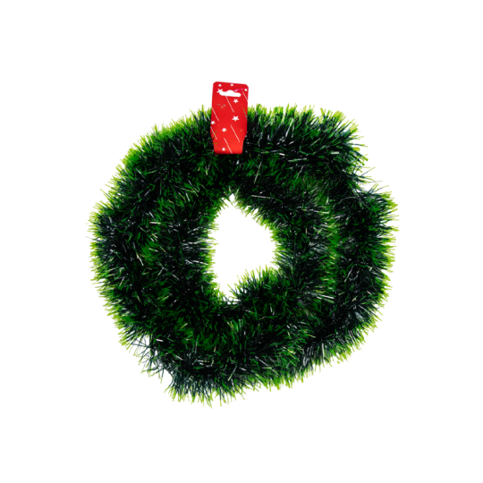 Мишура новогодняя Home Collection Зелёная/Иней LH31221-20 9 см*2 м 1 шт