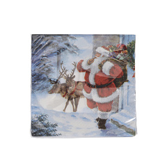 Салфетки для сервировки стола Koopman International Red New Year Красный Новый Год Набор 33х33 см 20 шт