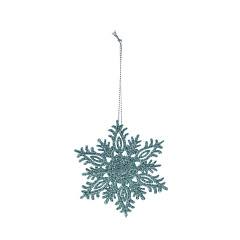 Ёлочное украшение Koopman International Pink New Year Розовый Новый Год Снежинка 1 шт