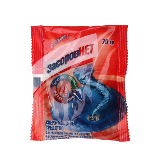Средство для очистки труб Свежинка Засоров Нет 70 г