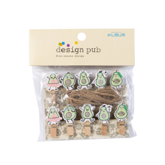 Набор прищепок декоративных Accessories PLM34093 10 шт