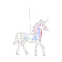 Подвесная декорация Koopman International Red New Year Красный Новый Год Единорог 1 шт