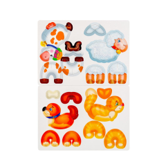 3D фигуры Умные игры Домашние Животные 150х210мм 1 шт