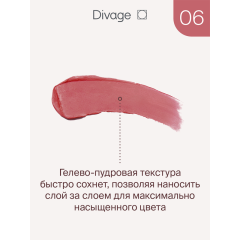Жидкая помада для губ Divage Matte Cloud Liquid Lipstick т.06 Сливовый 2,8 мл