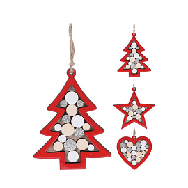 Красный Новый год Сердце /Ёлка /Звезда 1 шт