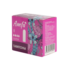 Тампоны Amfa Super 4 капель 8 шт