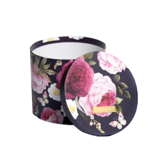 Коробка подарочная круглая Дарите Счастье Цветы 14*16 см 1 шт