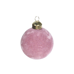 Ёлочное украшение Koopman International Pink New Year Розовый Новый Год Шар 1 шт
