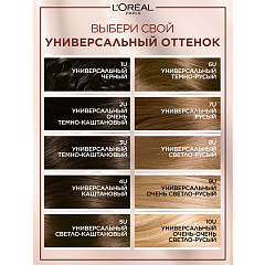 Крем-краска для волос L'Oreal Paris Excellence UNIVERSAL NUDES т.1U Черный 192 мл
