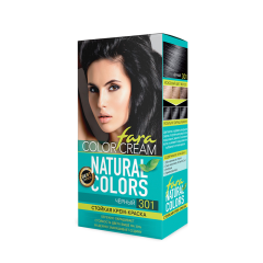 Стойкая краска для волос Fara Natural Colors т.301 Чёрный 160 мл