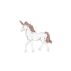 Подвесная декорация Koopman International Red New Year Красный Новый Год Единорог 1 шт