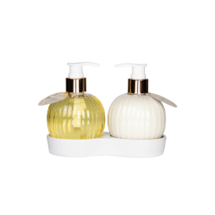 Подарочный набор Elegant Golden Leaf Shower Gel + Body Lotion 240 мл+240 мл