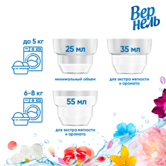 Кондиционер для белья Вернель Арома Пион и Белый Чай 870 мл