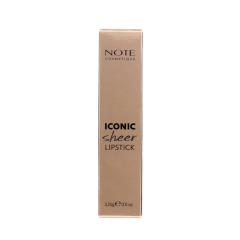 Помада для губ полупрозрачная Note Iconic Sheer Lipstick т.212 Powerful 3,25 г
